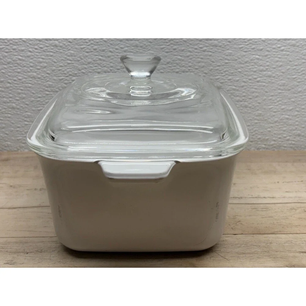 Vtg Corning Ware Blue Cornflower Casserole Dish P-4-B 7x5 1/2x 3 With Lid